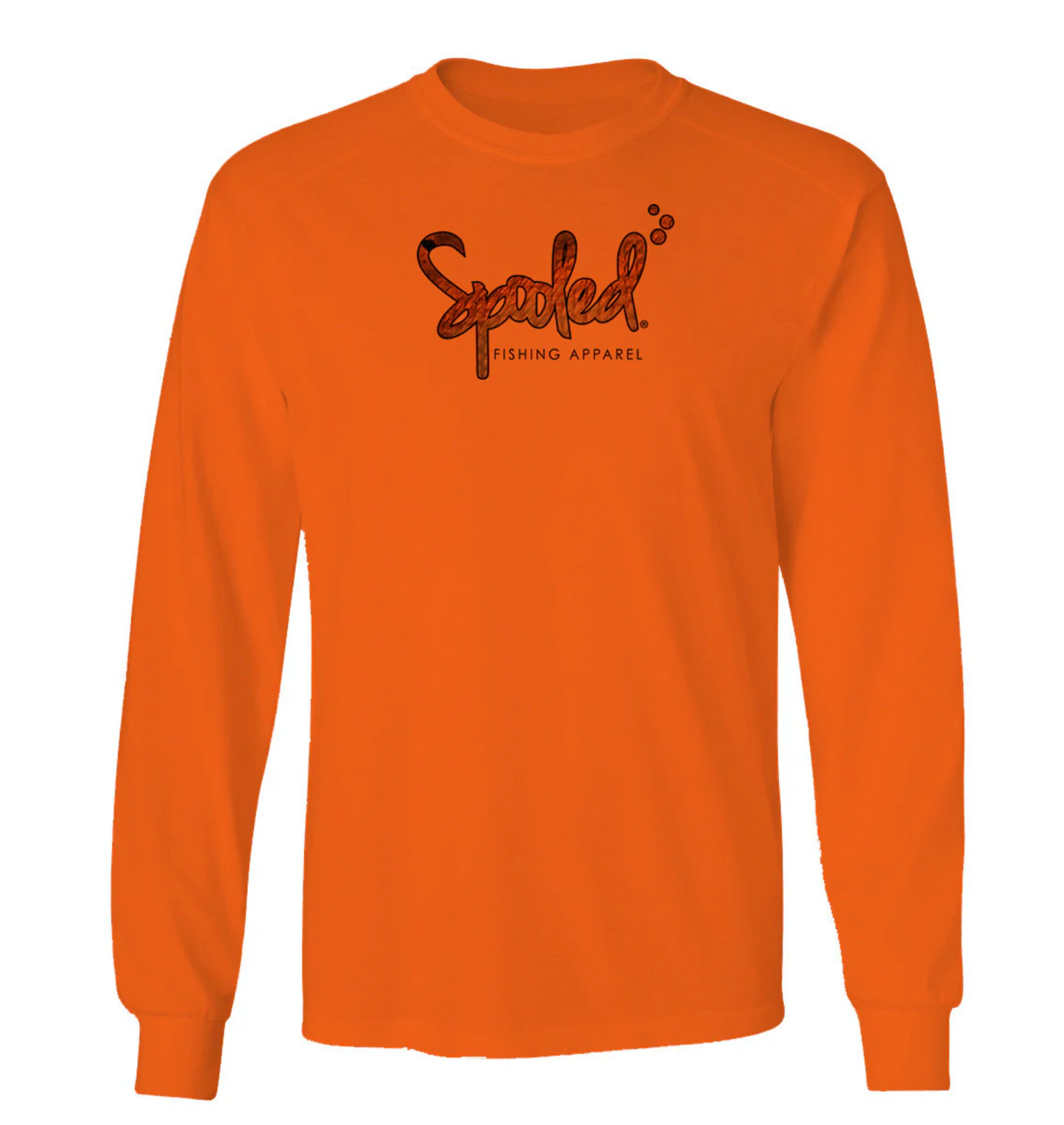 Performance Long Sleeve Orange with Spooled Redfish SPF-30