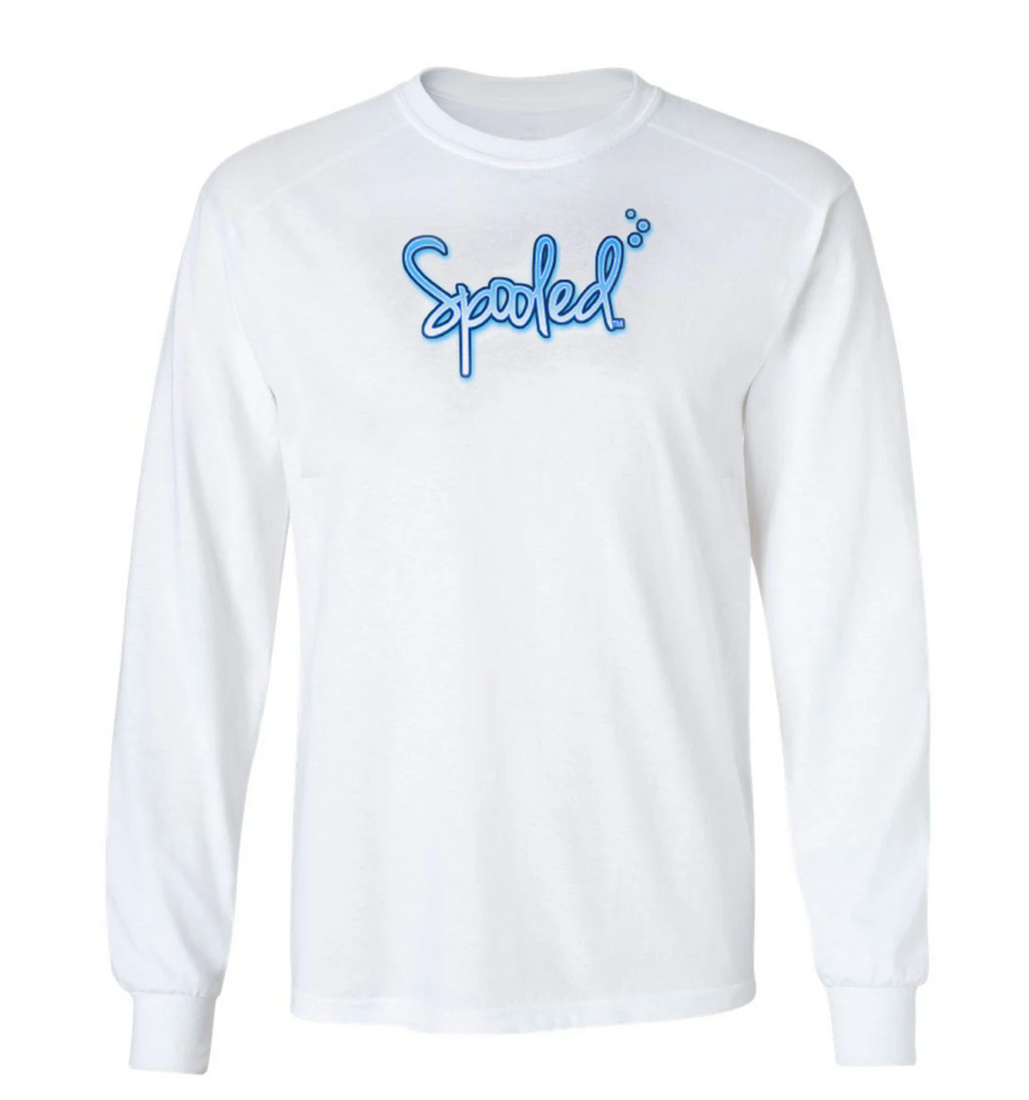 Performance Long Sleeve White with Spooled Tarpon SPF-30