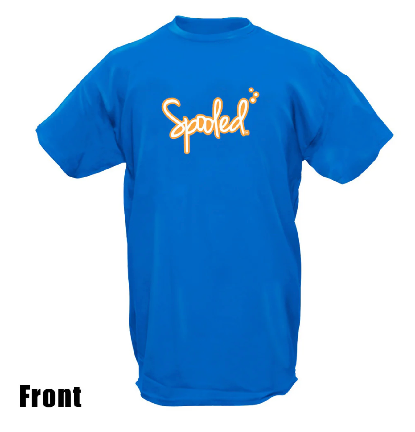 Short Sleeve Spooled Orange and Blue