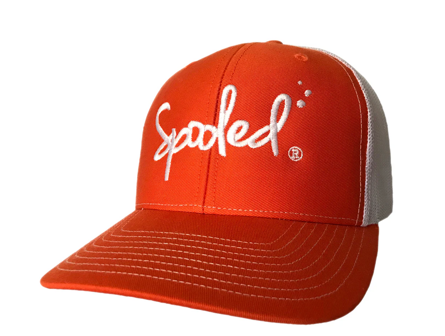 Spooled Orange with White Mesh Snapbacks