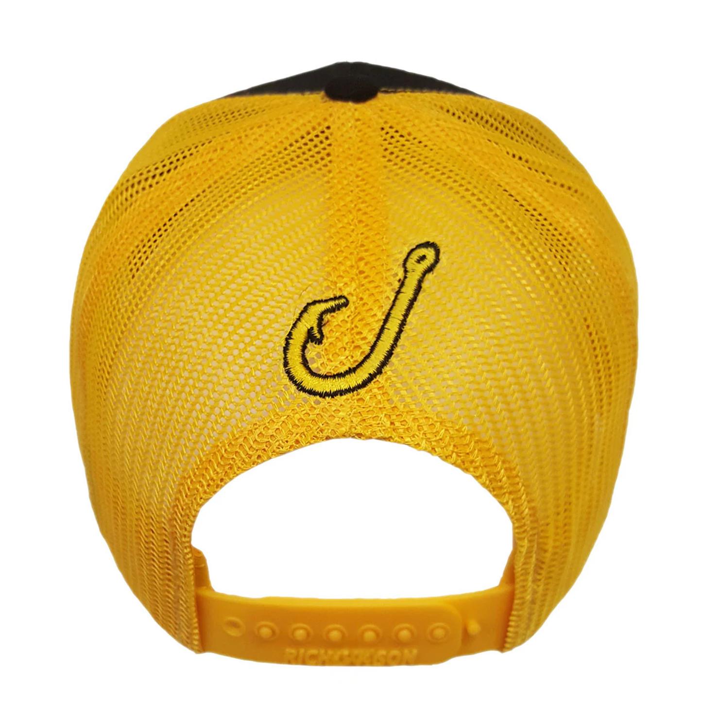 Spooled Black with Yellow Mesh Snapbacks