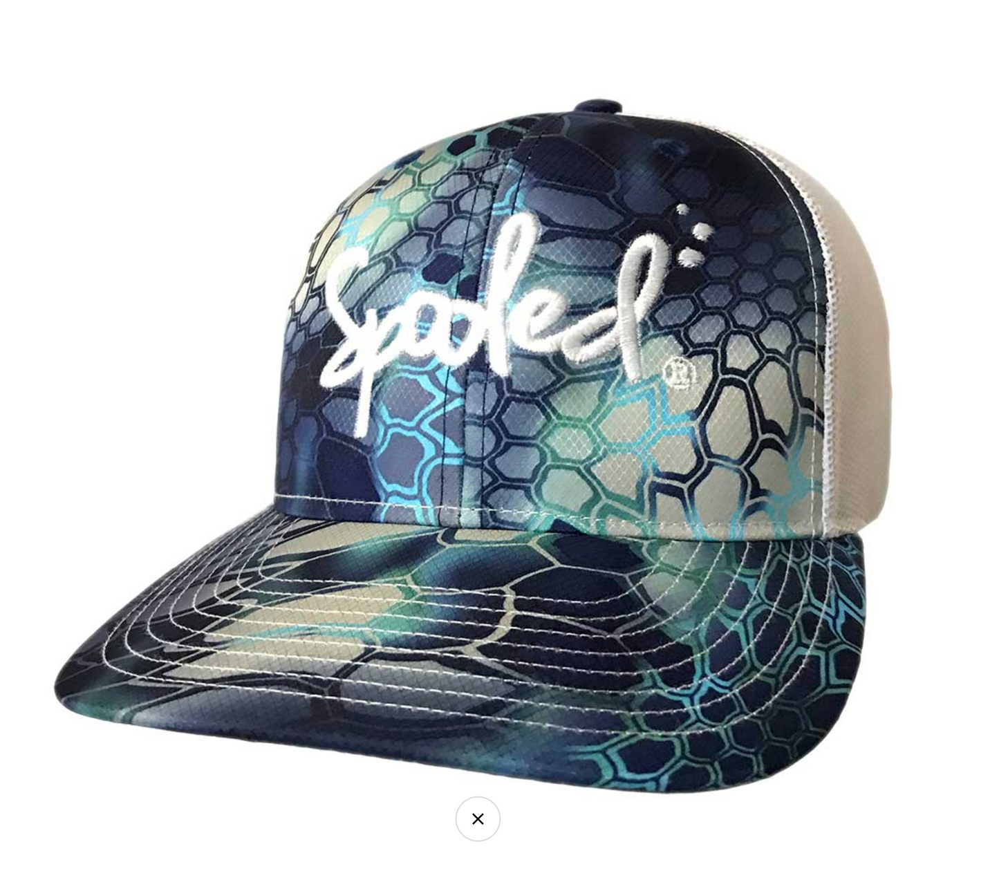 Spooled Kryptek Pontus White Mesh Snapbacks