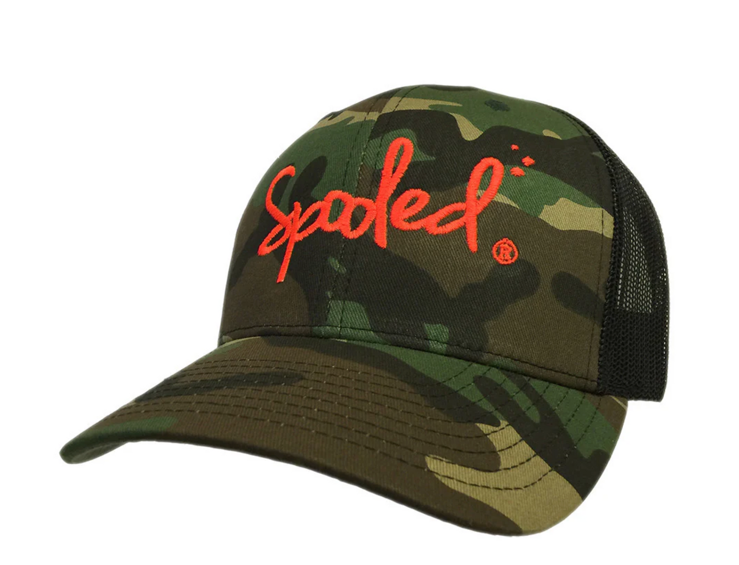 Spooled Camo with Black Mesh Snapbacks